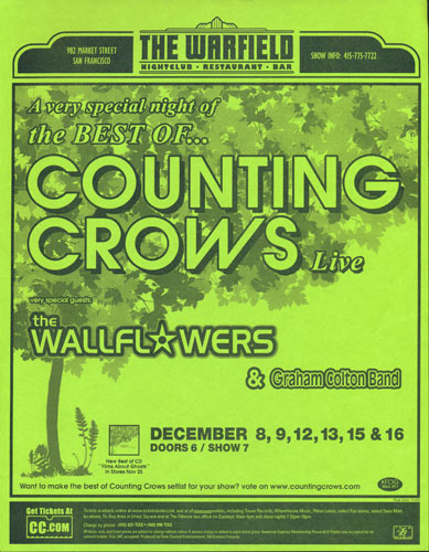 Counting Crows Flyer