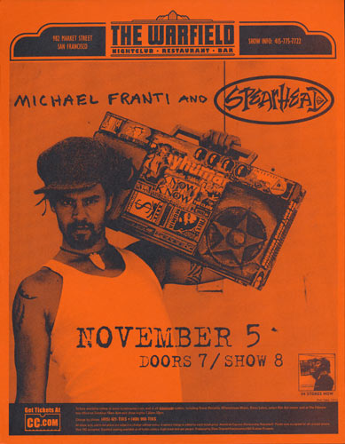 Michael Franti and Spearhead Flyer