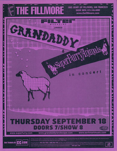 Grandaddy with Super Furry Animals Flyer
