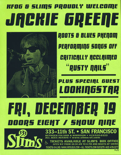 Jackie Greene Flyer