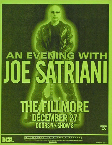 Joe Satriani Flyer