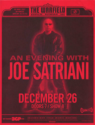 Joe Satriani Flyer