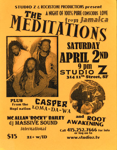 The Meditations Flyer