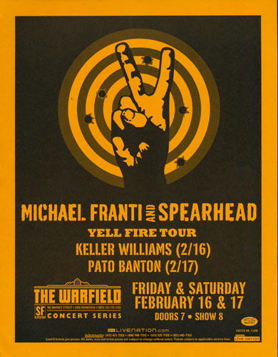 Michael Franti and Spearhead Flyer