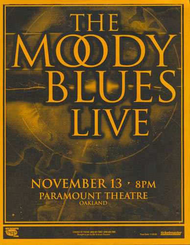 The Moody Blues Live Flyer