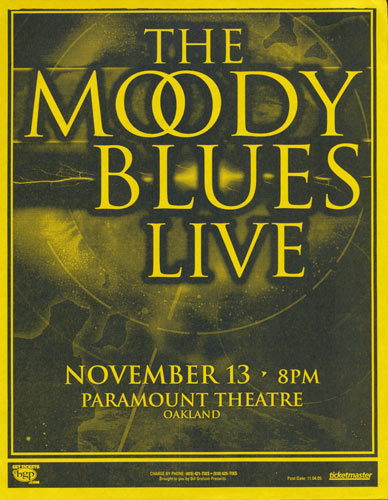 The Moody Blues Live Flyer