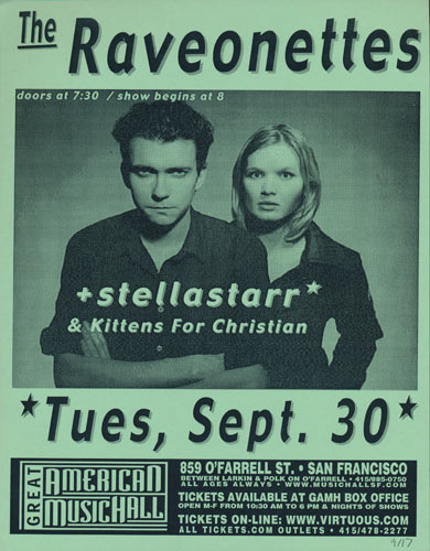 The Raveonettes Flyer