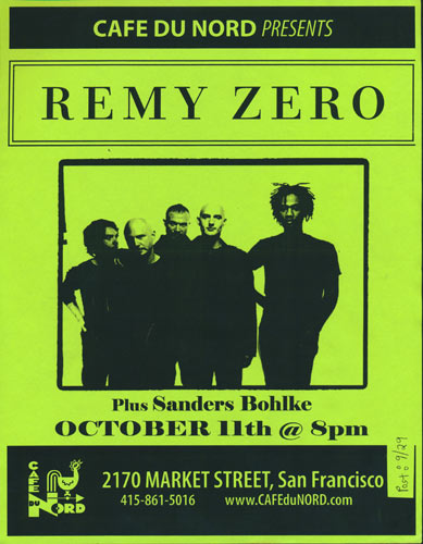 Remy Zero Flyer