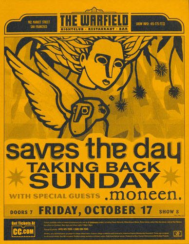 Saves the Day with Taking Back Sunday Flyer