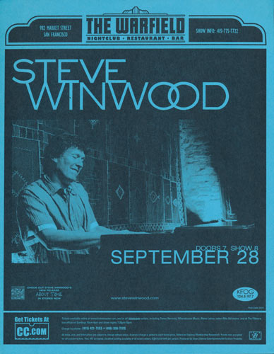 Steve Winwood Flyer