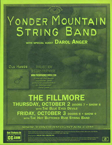 Yonder Mountain String Band Flyer