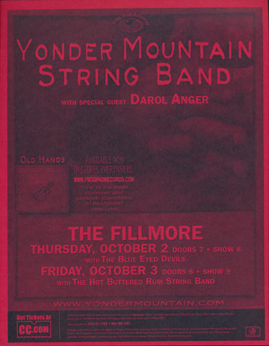 Yonder Mountain String Band Flyer