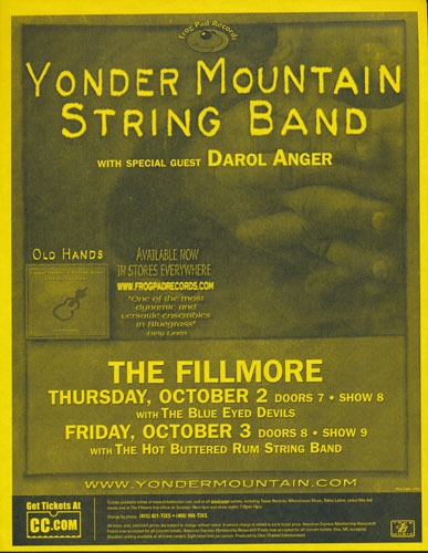 Yonder Mountain String Band Flyer