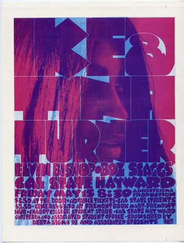 San Andreas Fault Ike & Tina Turner Handbill