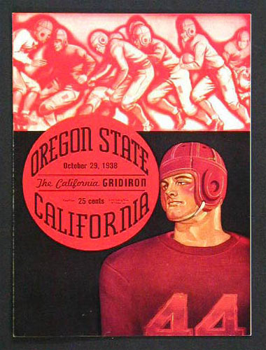 1938 Cal vs Oregon State College Football Program