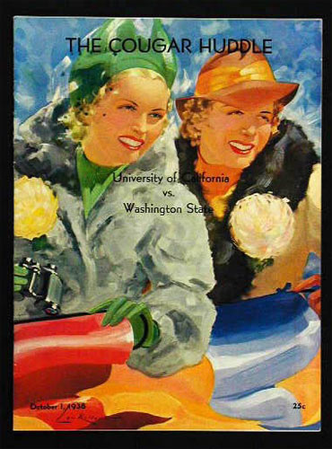 1938 Cal vs Washington State College Football Program