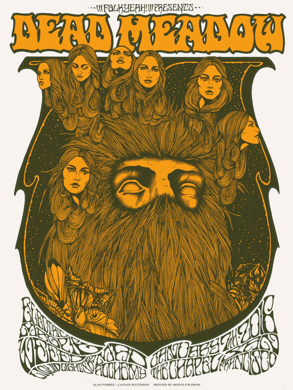 Alan Forbes and Caitlin Mattisson Dead Meadow Poster