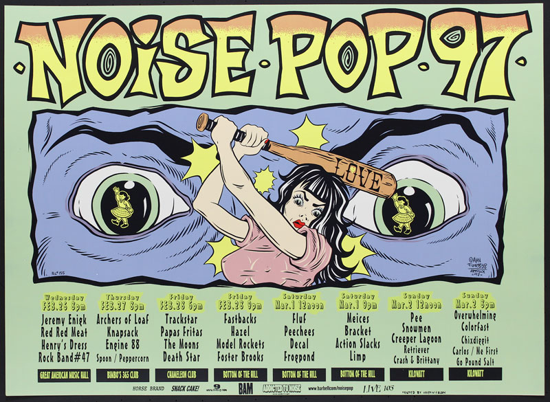 Alan Forbes Noise Pop '97 Poster