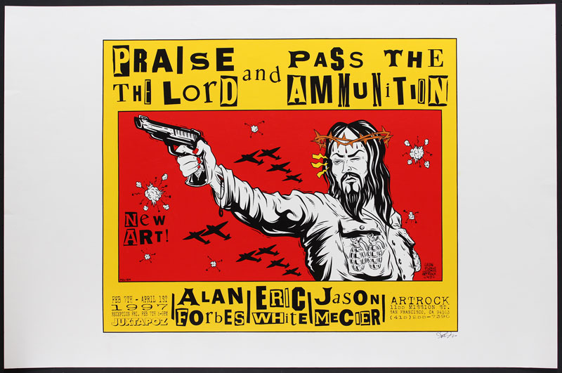 Alan Forbes Praise The Lord and Pass the Ammunition Poster