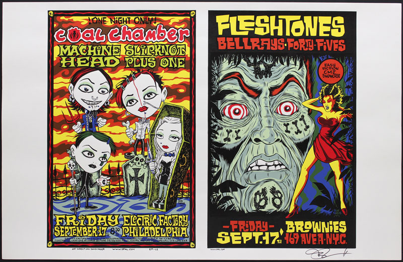 Alan Forbes Coal Chamber - Fleshtones Uncut Proof Sheet Poster