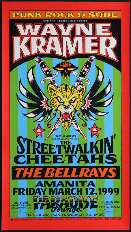 Alan Forbes Wayne Kramer Poster Poster