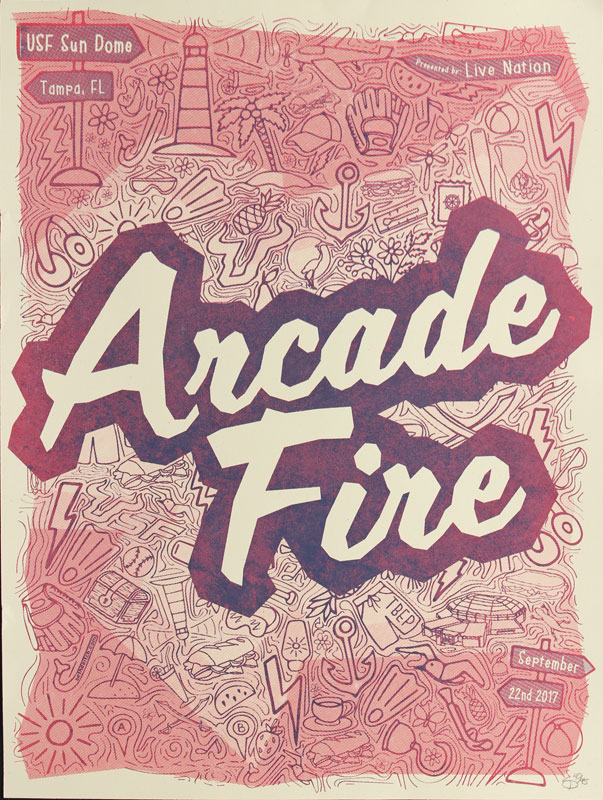 Seth Deitch Arcade Fire Poster