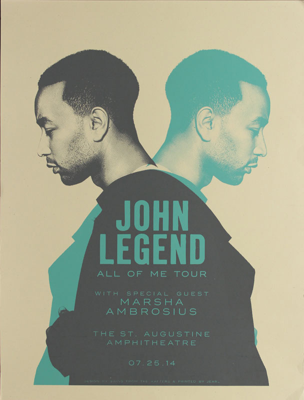 Swing From the Rafters John Legend All Of Me Tour Poster