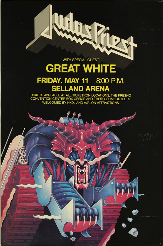 Judas Priest Defenders of the Faith Tour Poster