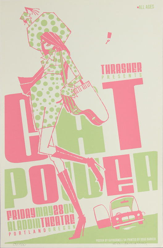 Guy Burwell Cat Power Poster