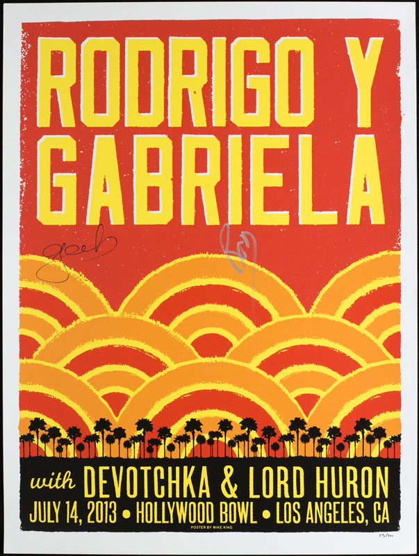 Mike King Rodrigo y Gabriela Autographed Poster