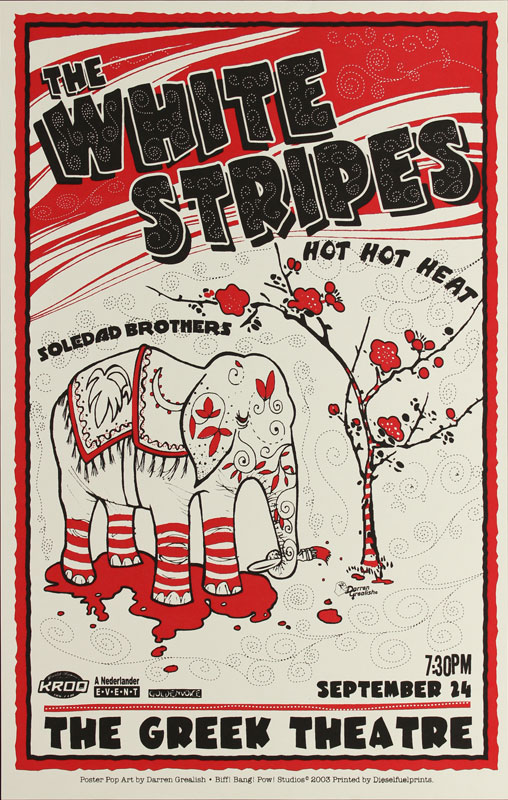 Darren Grealish The White Stripes Poster
