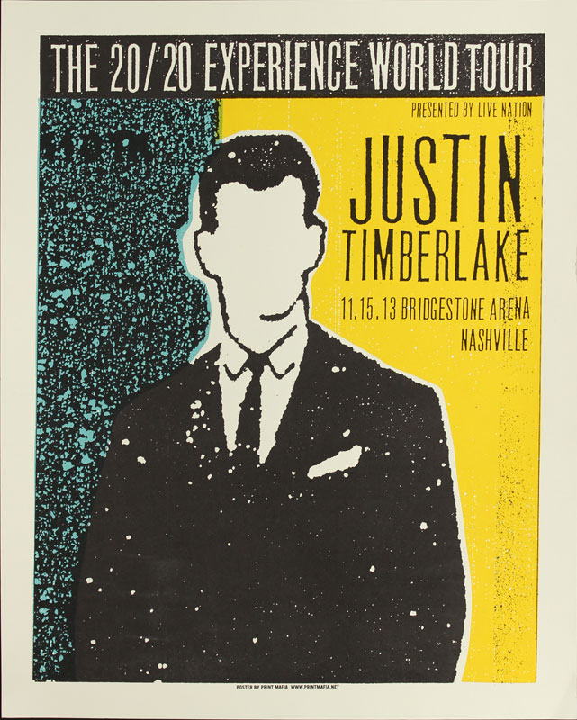 Print Mafia Justin Timberlake - The 20/20 Experience World Tour Poster