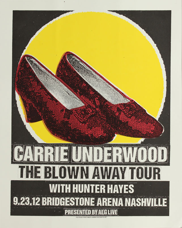 Print Mafia Carrie Underwood - The Blown Away Tour Poster