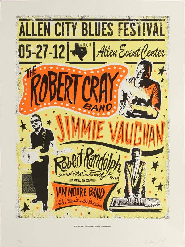 Carlos Hernandez Robert Cray Band Poster