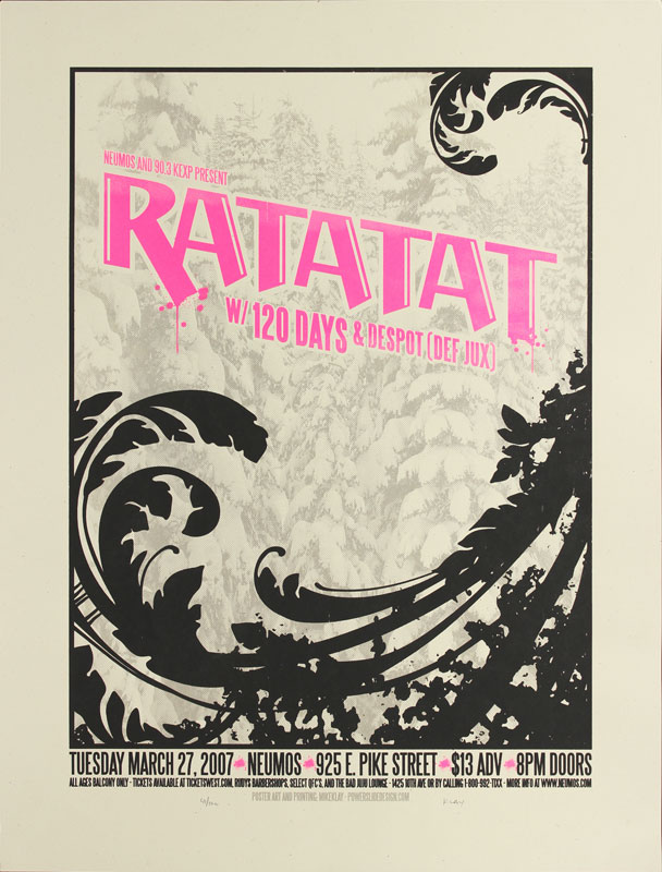 Mike Klay Ratatat Poster