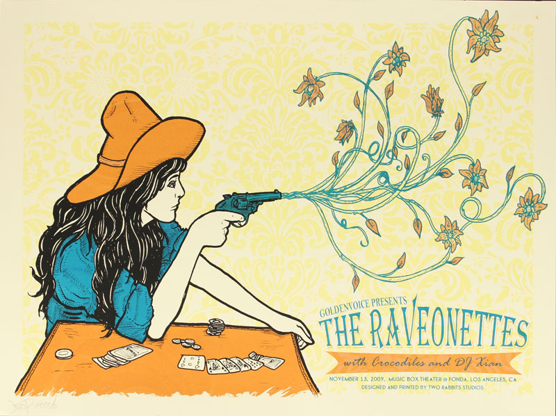 Two Rabbits Studios Goldenvoice Presents the Raveonettes Poster