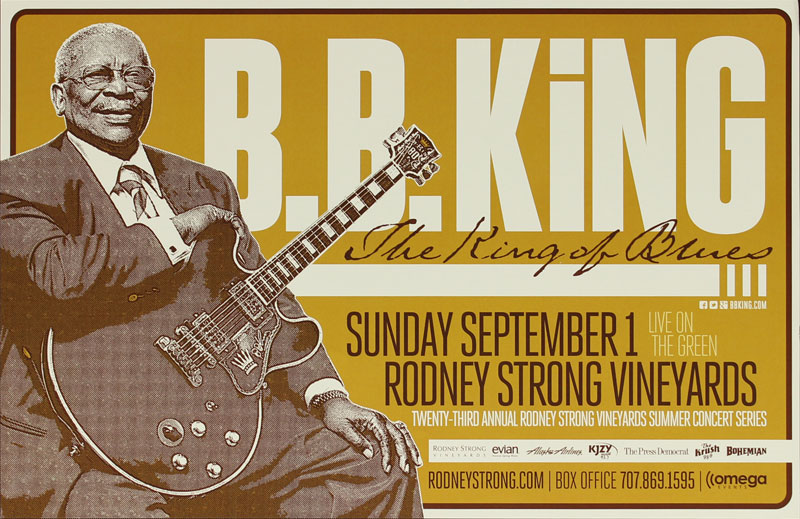 B.B. King Rodney Strong Vineyards Poster