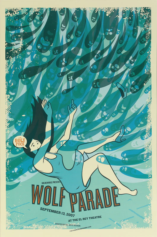 El Jefe Design Goldenvoice Presents Wolf Parade Poster