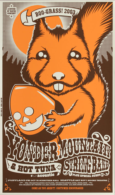 Modern Dog Boo-Grass 2003 - Yonder Mountain String Band - Hot Tuna Poster