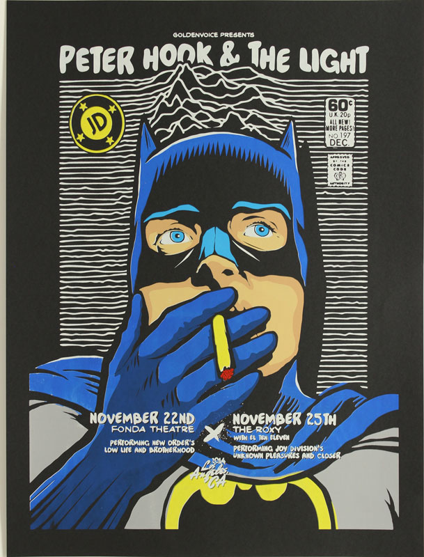 Peter Hook and the Light - Batman Unknown Pleasures Poster