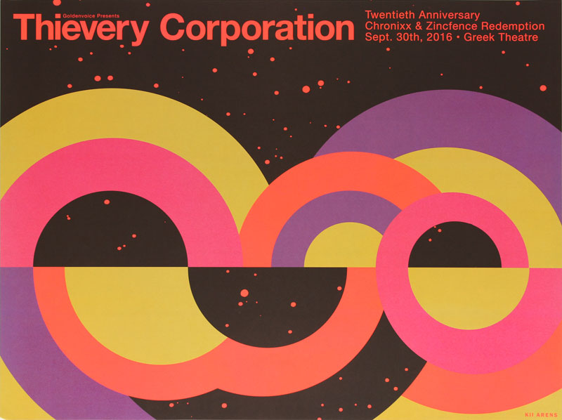 Kii Arens Thievery Corporation Twentieth Anniversary Poster