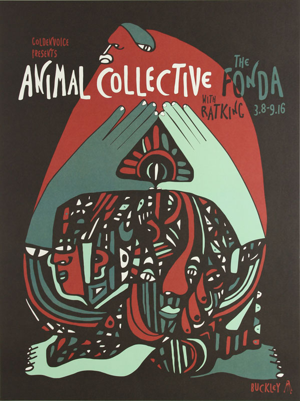 Kii Arens Animal Collective Poster