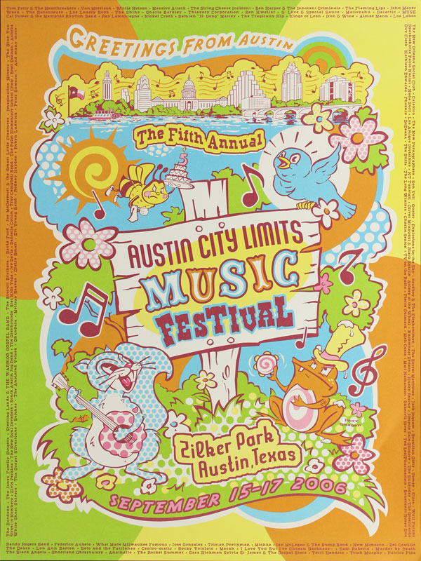 Rory Skagen Austin City Limits Music Festival 2006 Poster