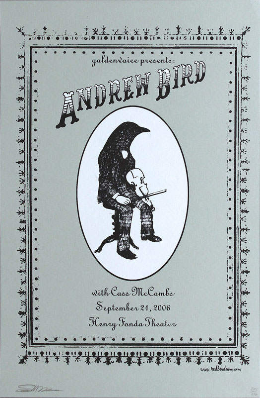 Scott McPherson Andrew Bird Poster