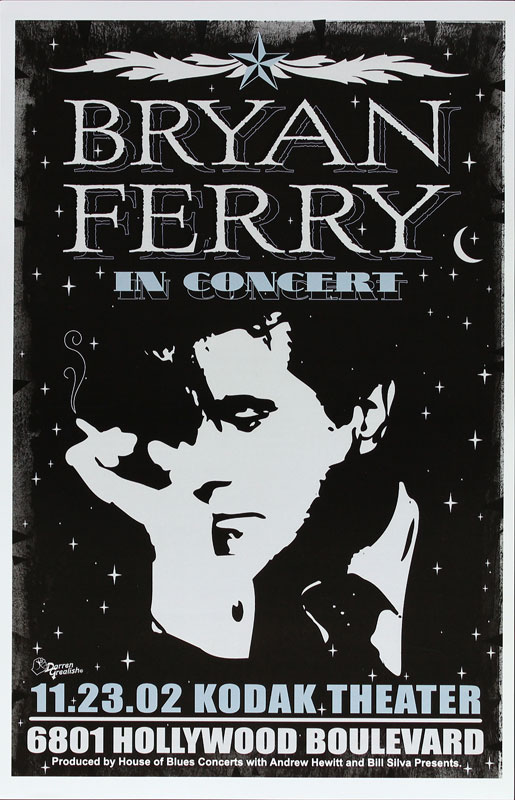 Darren Grealish Bryan Ferry Poster