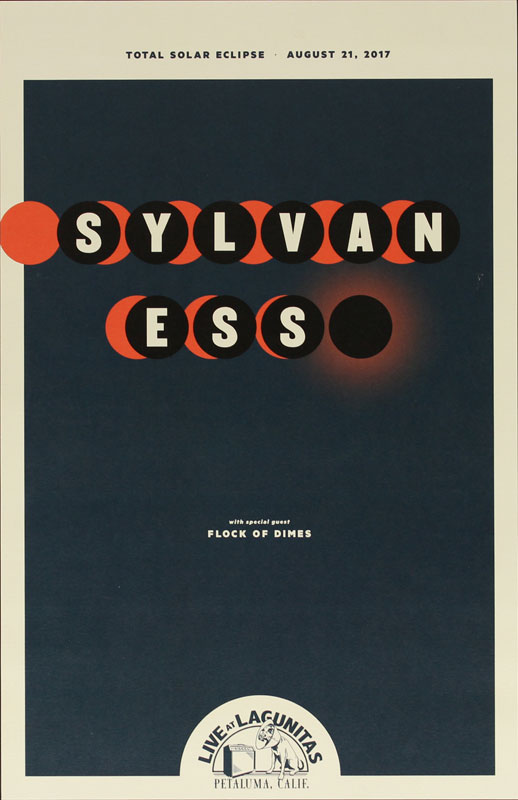 Sylvan Esso Total Solar Eclipse Concert Poster