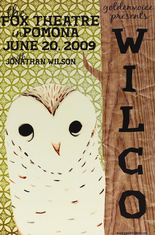 Redbird Design Goldenvoice Presents Wilco Poster
