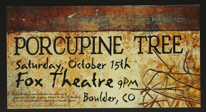 Jackson D. Carson Porcupine Tree Poster