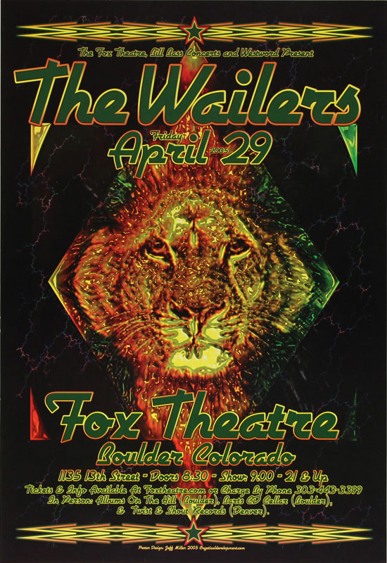 Jeff Miller The Wailers Poster