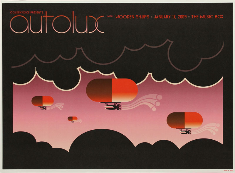 Kii Arens Goldenvoice Presents Autolux Poster